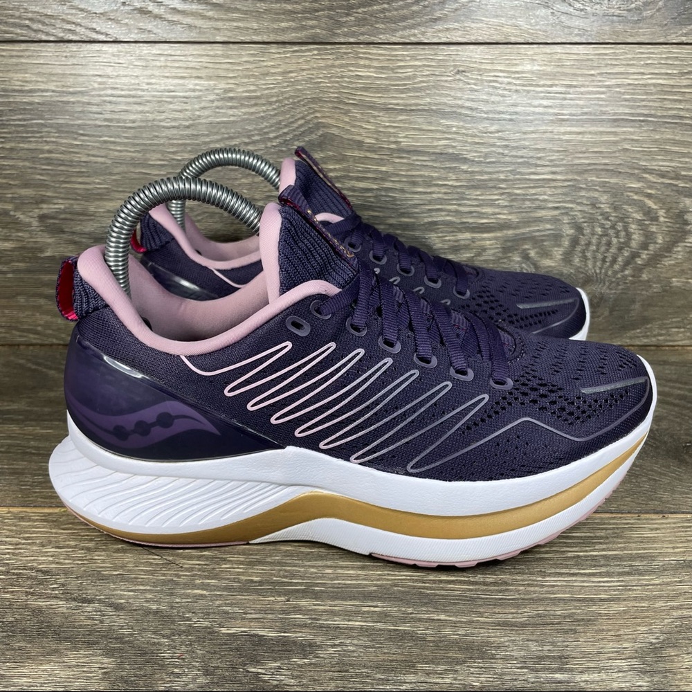 Saucony Women's Size 7 Endorphin Shift 'Dusk/Gold' Running Shoes